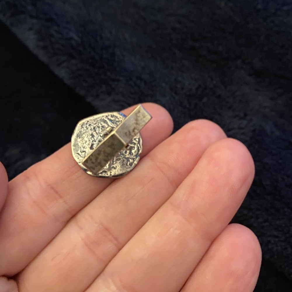 Reprosa of Panama Buried Treasure Silver Cuff Link - Picture 4 of 6